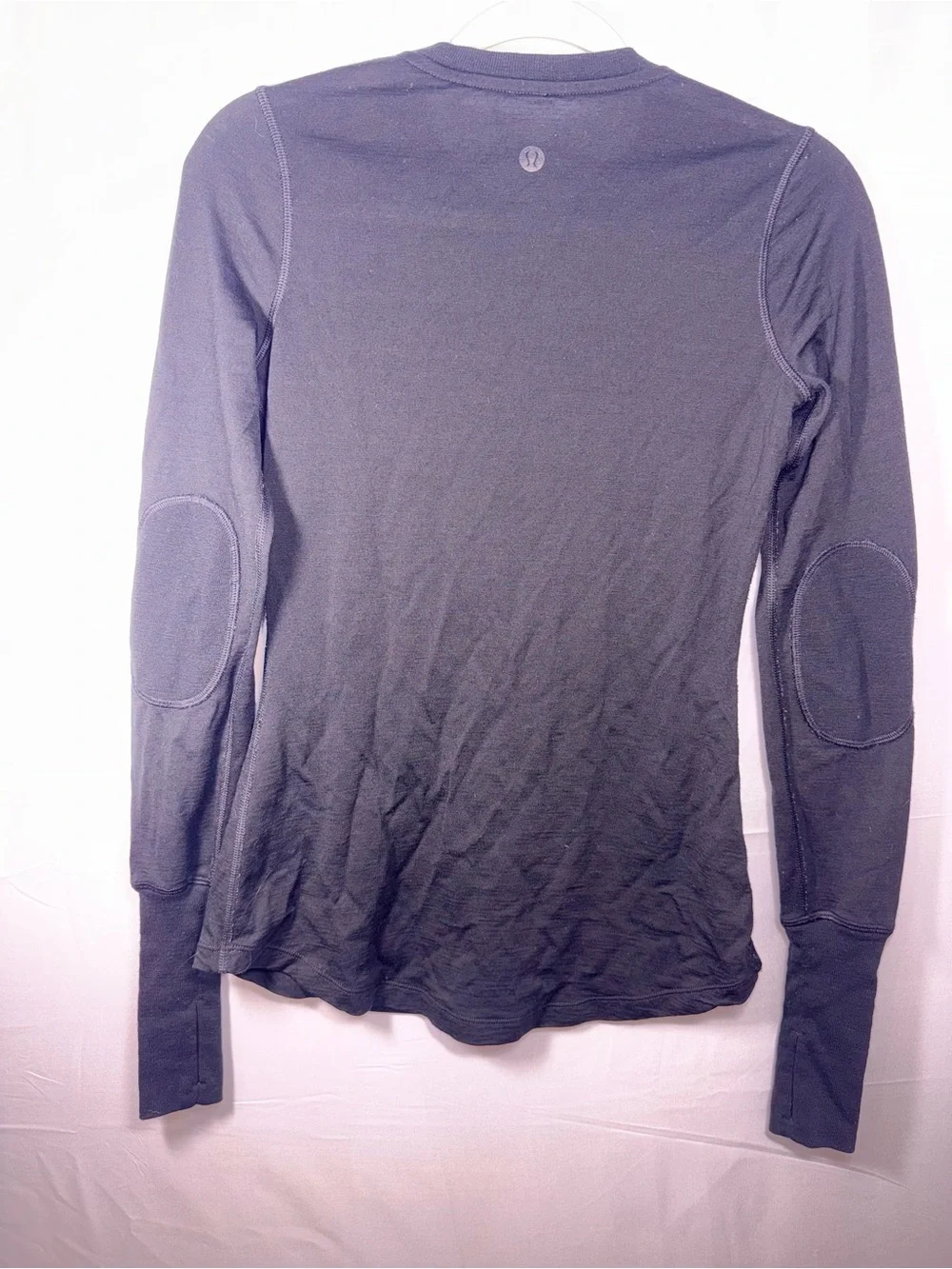 Lululemon Women Black Long Sleeve Henley Long Sleeve button Top Size Small